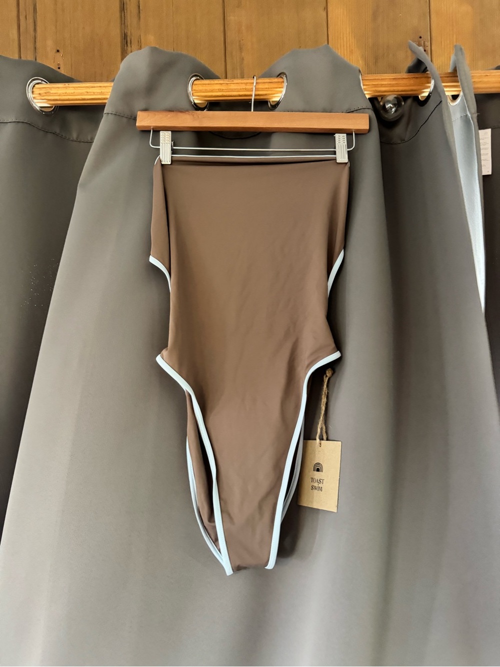 Toast Swim Bind One Piece Coffee/Salt